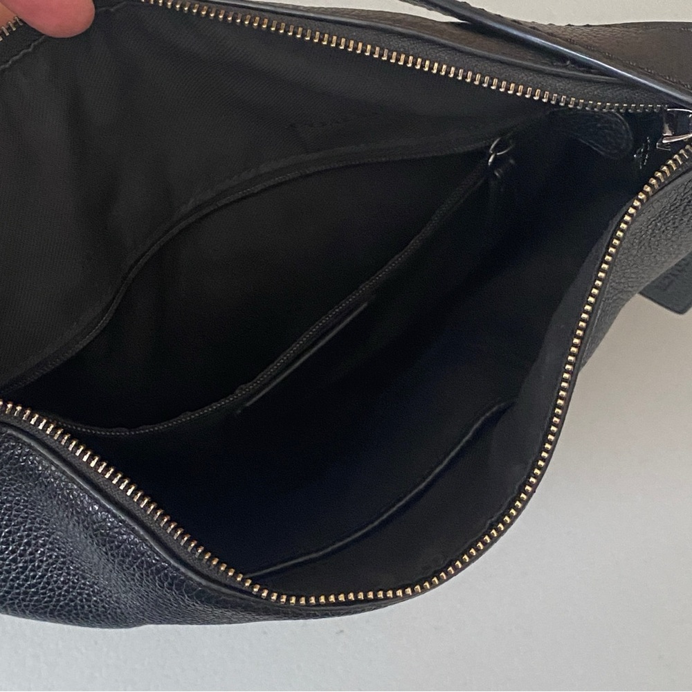Coach Black Textured Leather Crossbody Bag - Picture 7 of 8